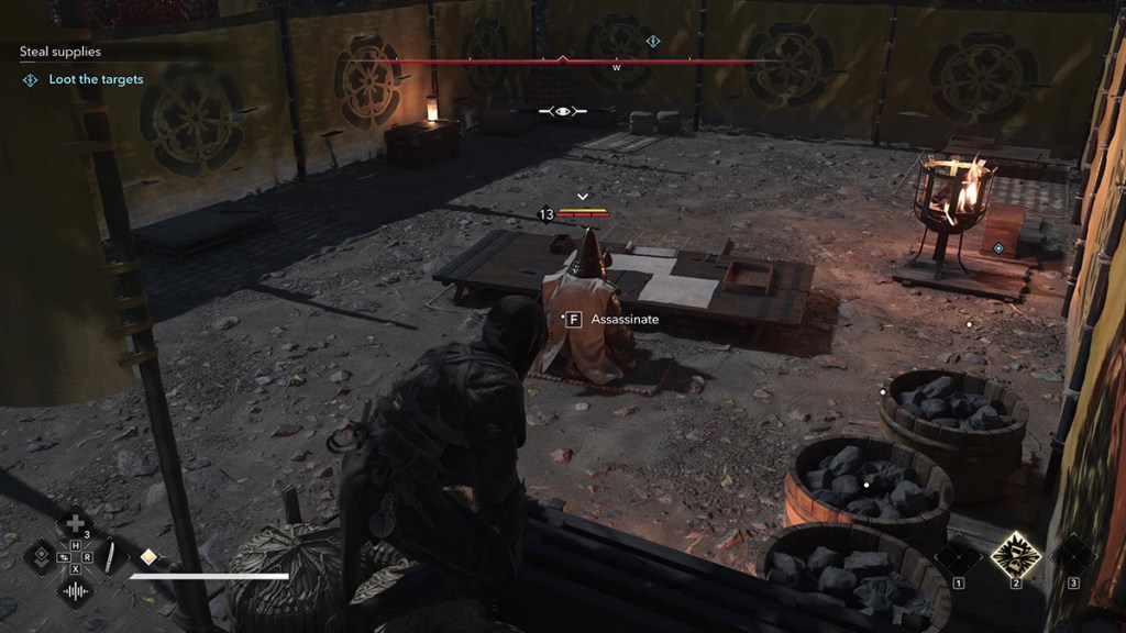 Naoe ready to assassinate a leader enemy