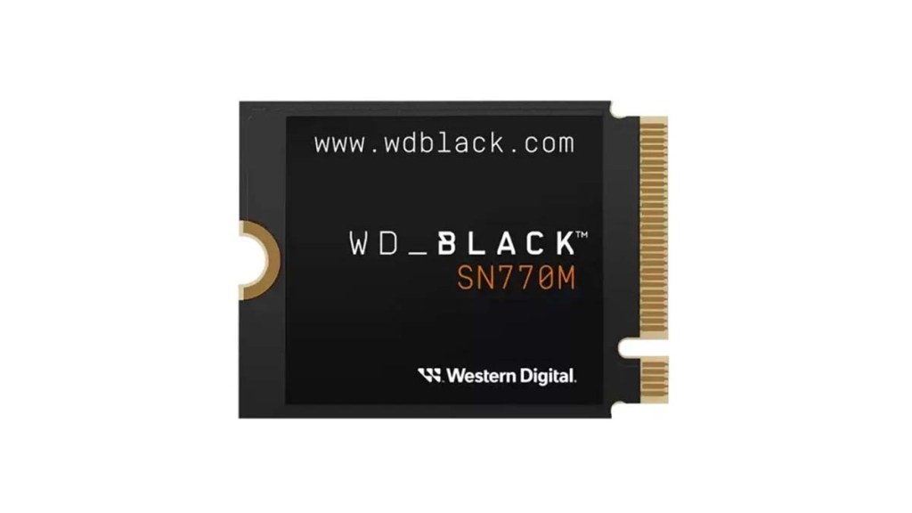 The WD_BLACK SN770M, a physical storage unit by Western Digital.