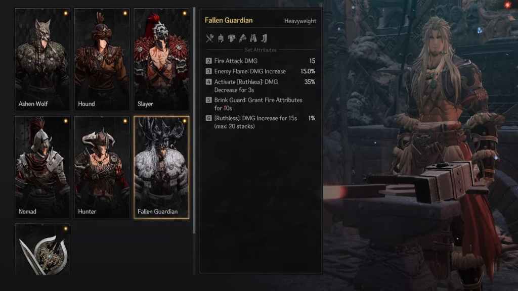 Crafting armor sets in The First Berserker: Khazan