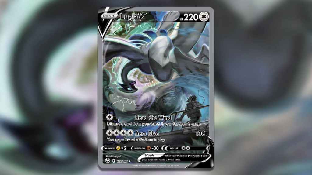 Screenshot of Holofoil Lugia V (Alternate Full Art) – Silver Tempest Pokemon TCG
