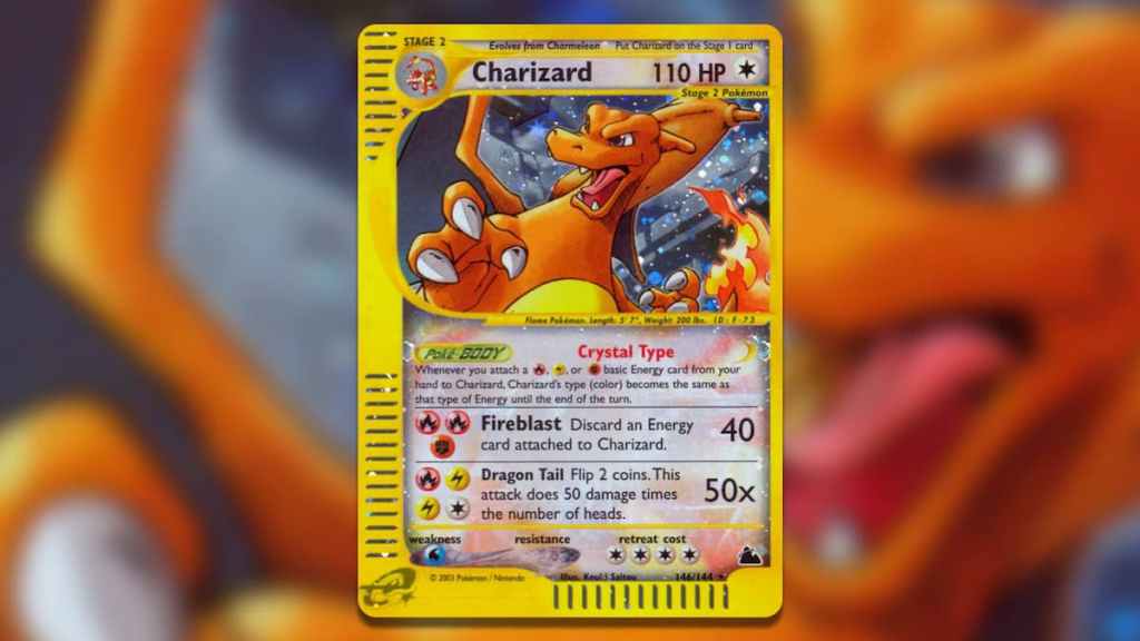Screenshot of Skyridge Charizard Pokemon TCG