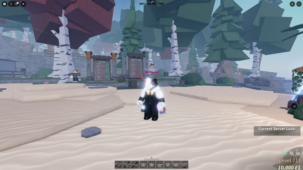 A Fisch player has arrived in the Second Sea