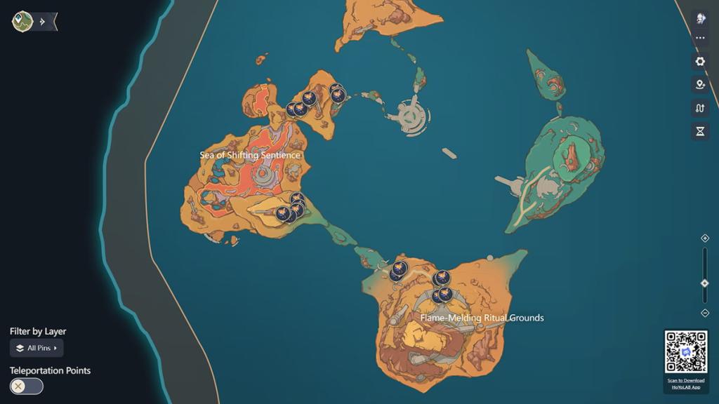 Skysplit Gembloom locations in ancient sacred mountain