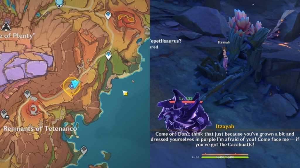 The Attack of the... Purple Tepetlisaurus? quest location