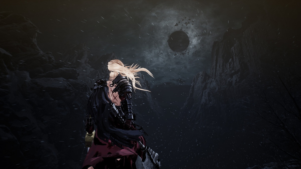 Khazan stares at an eclipse in The First Berserker: Khazan