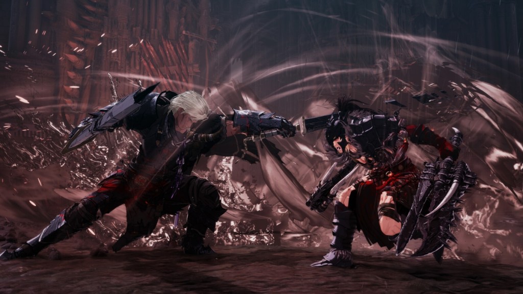 a fighting sequence in The First Berserker: Khazan