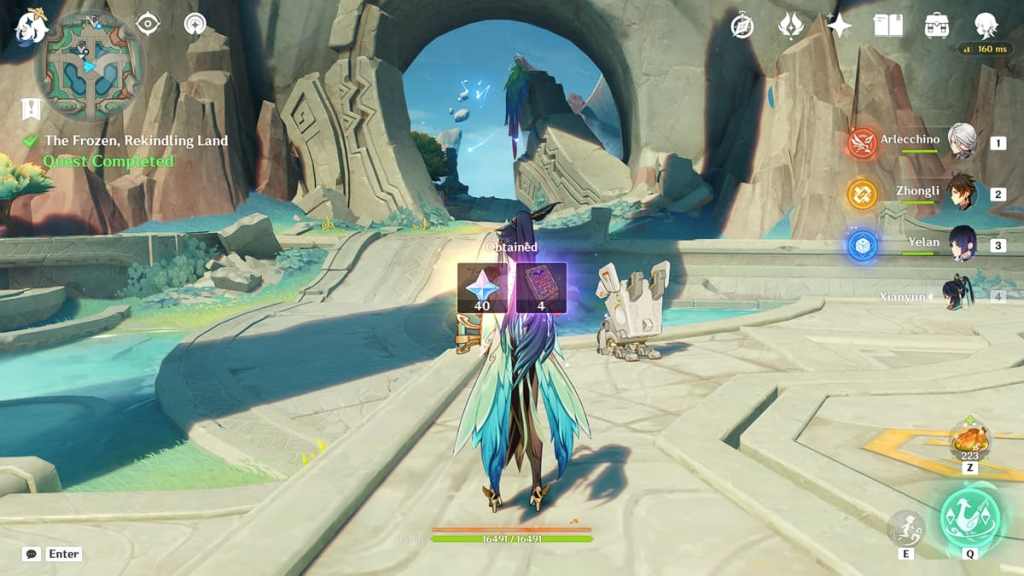 The Frozen, Rekindling Land quest reward