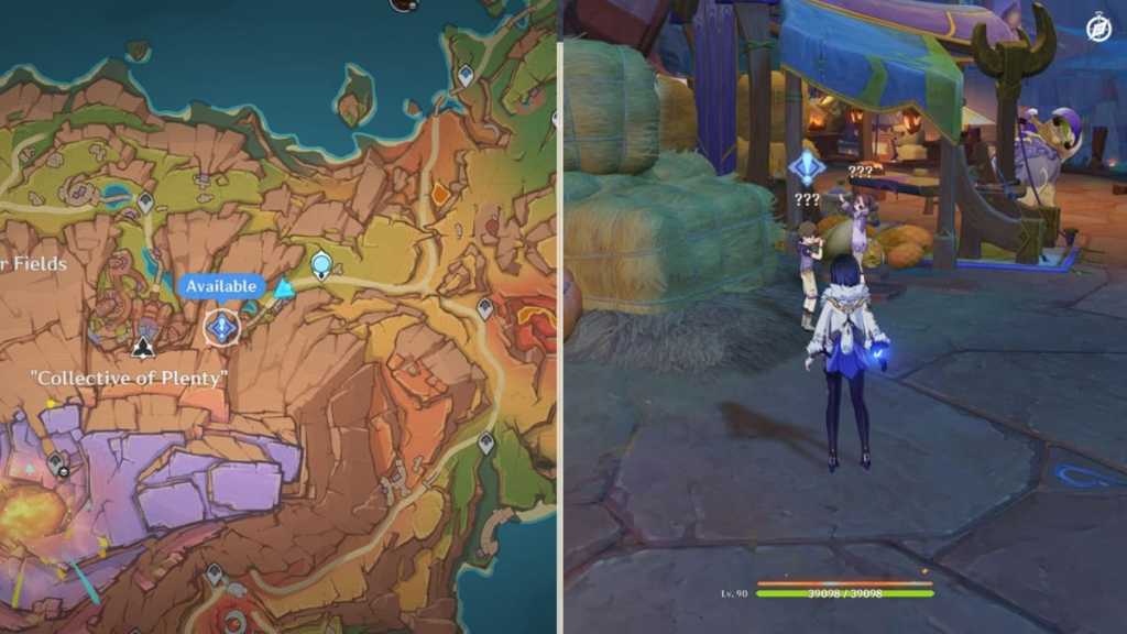 the way into the mountain quest location in genshin impact