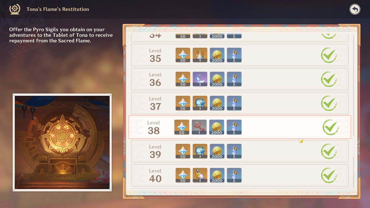 Natlan offering system