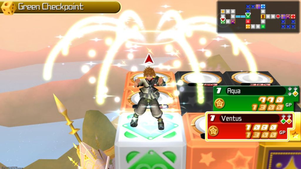 Ven on the command board in Kingdom Hearts Birth By Sleep
