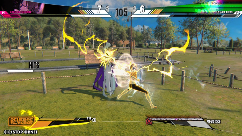Yoruichi performs her basic combo while in the Chain Reverse state.