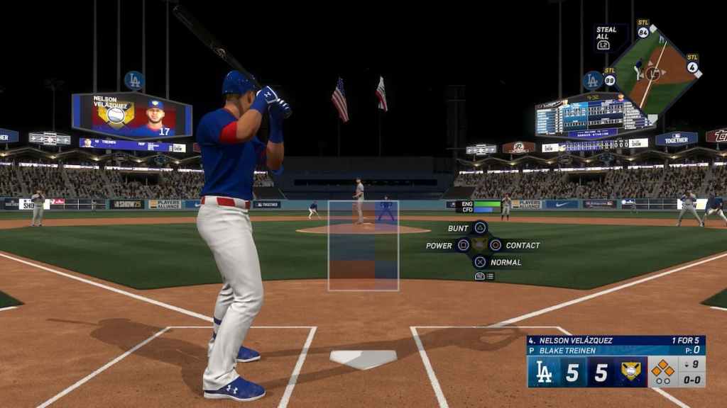 Hitting interface in MLB The Show 25