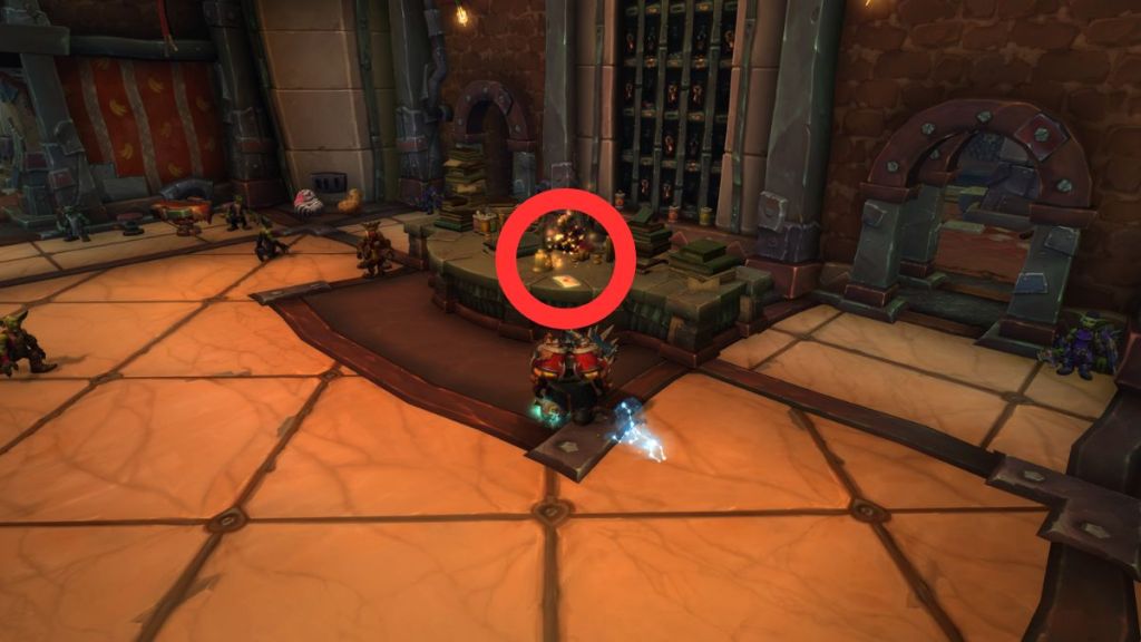 An envelope sits on the desk of the hotel.