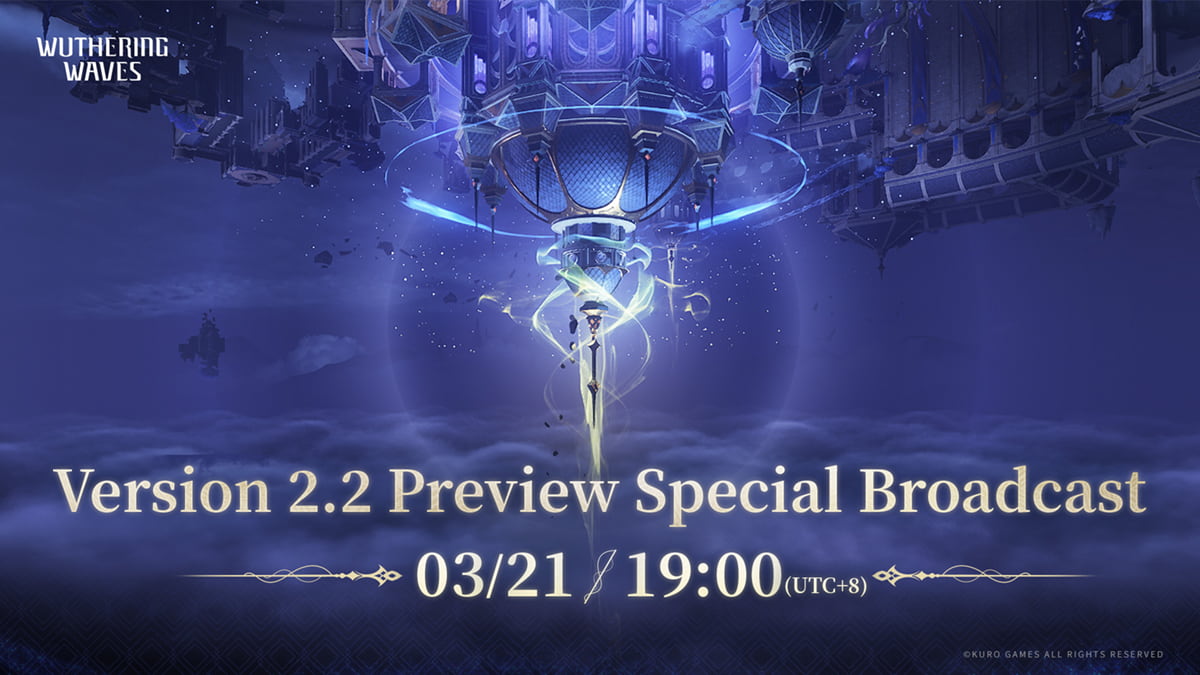 Wuthering Waves 2.2 livestream announcement