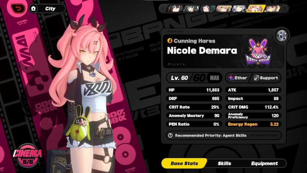 Nicole in Zenless Zone Zero