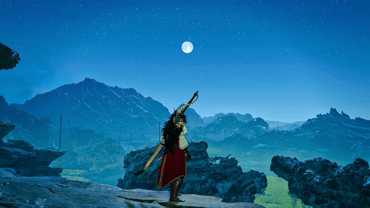 Gazing at the moon in Windward Plains