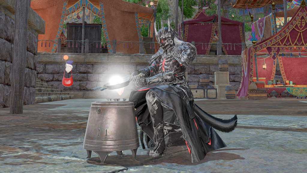 The Archfiend Set in Final Fantasy XIV worn on a Culinarian