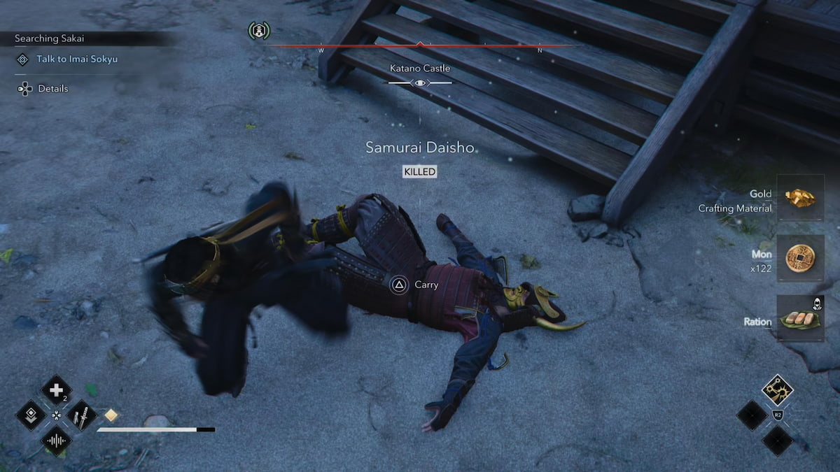 Samurai Daisho assassination at Kanto Castle