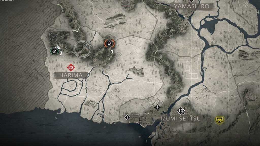 Assassin's Creed Shadows screenshot of the Kuji-kiri location: Harima.