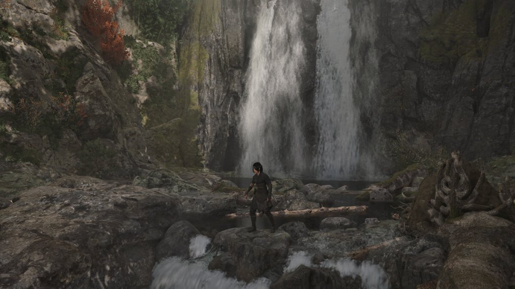 Assassin's Creed Shadows screenshot of the Kuji-kiri location: Nachi Waterfall.