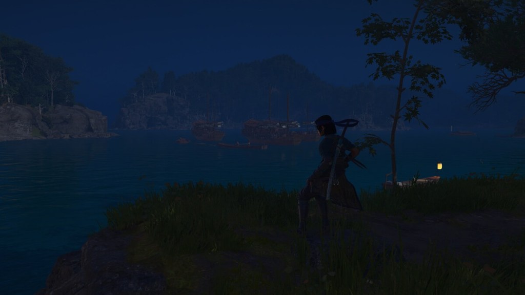 Assassin's Creed Shadows screenshot of the Kuji-kiri location: Pond of the Heron.