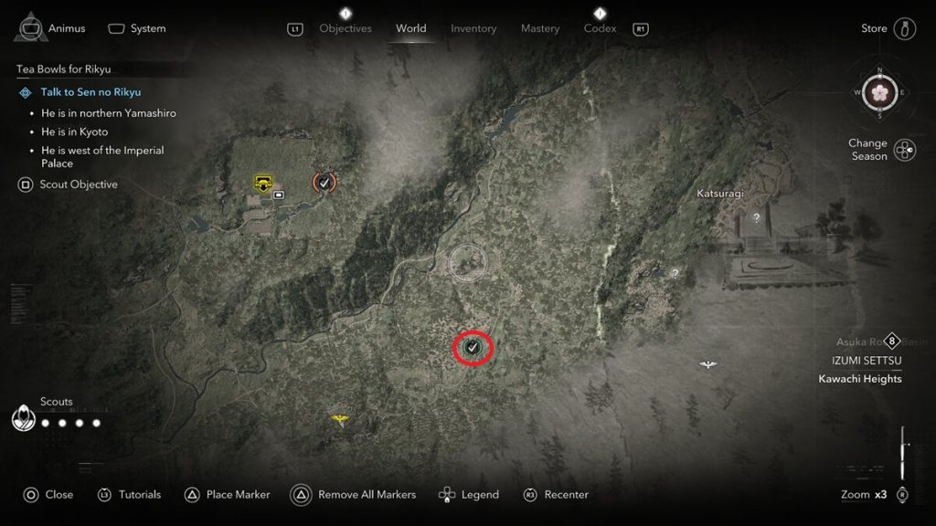 Assassin's Creed Shadows screenshot of the Kuji-kiri location: Sacred Bridge.