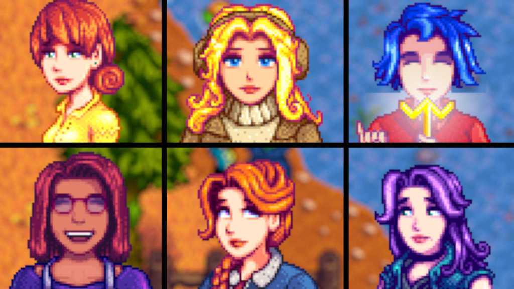 The bachelorettes of Stardew Valley