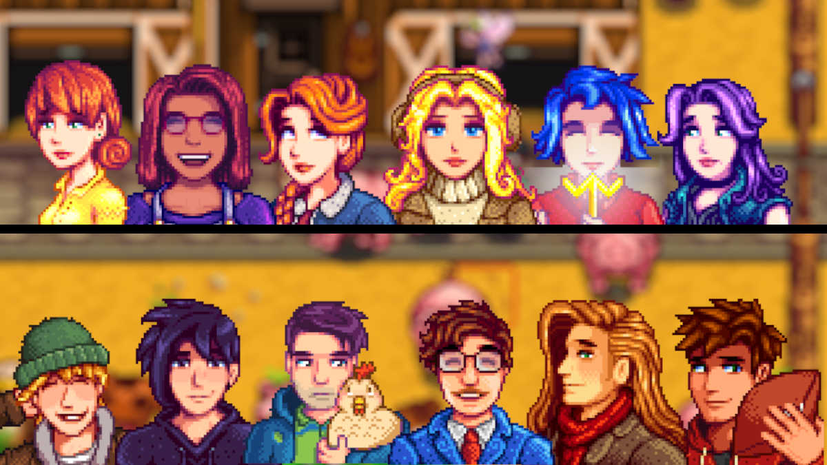 The bachelors and bachelorettes of Stardew Valley