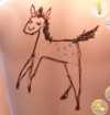 Horse tattoo design in The Sims 4