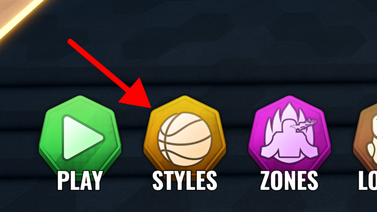 An image of the spin button in the Zeone menu in Basketball Zero.