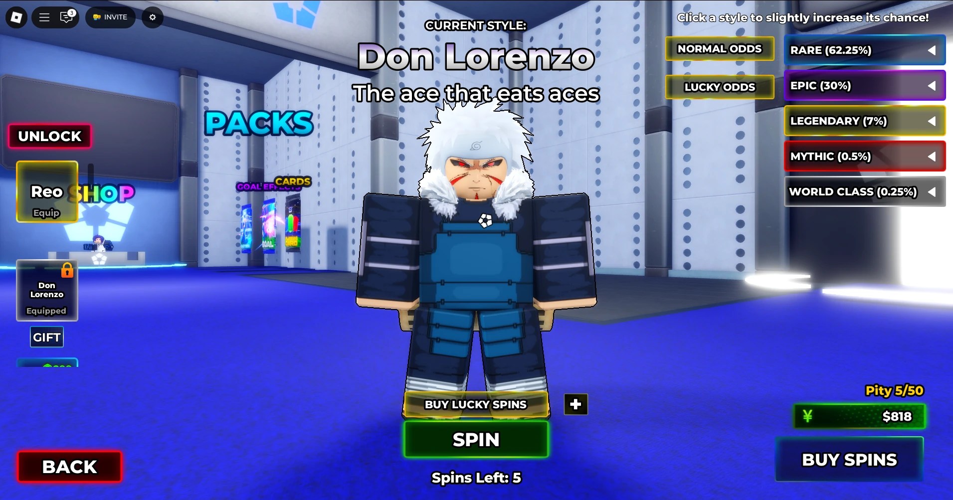 A guide on how to reroll and store styles in Blue Lock: Rivals