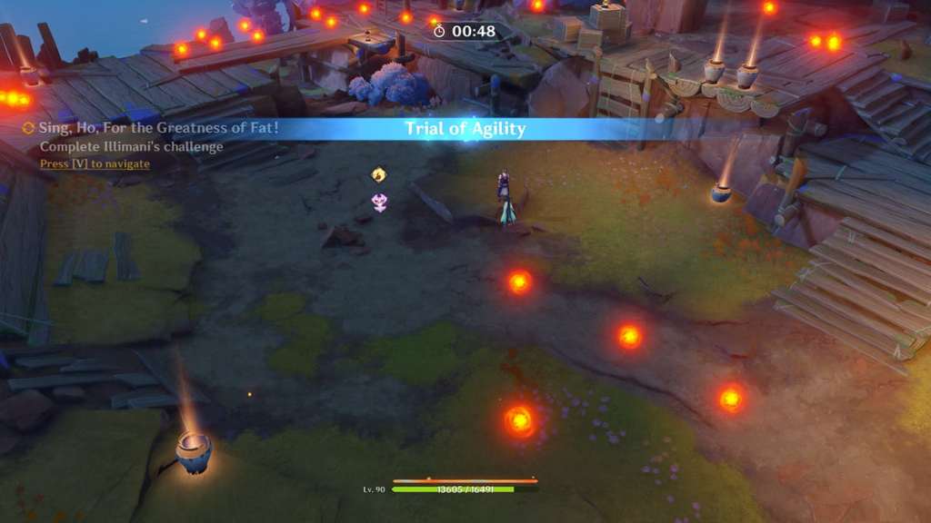 collect the particles without breaking the jars to complete the challenge