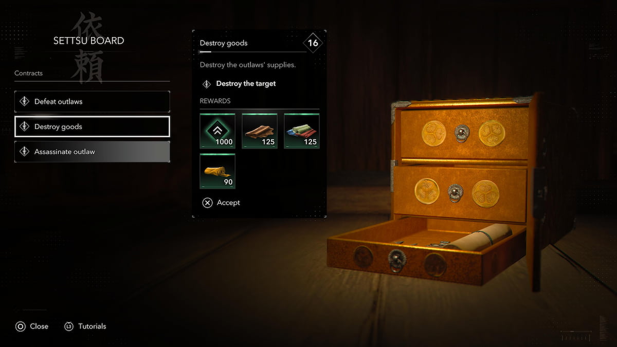 Settsu Board Contract missions