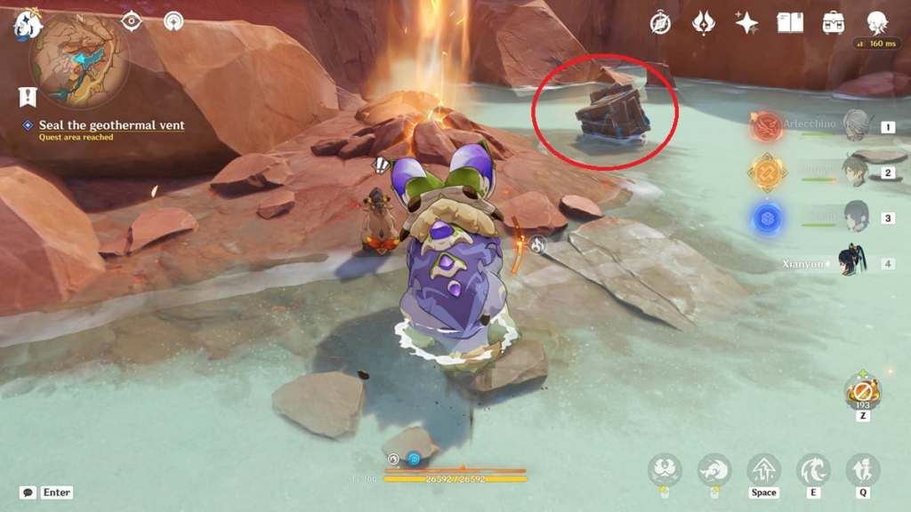 destroy the crates and seal the third geothermal vent