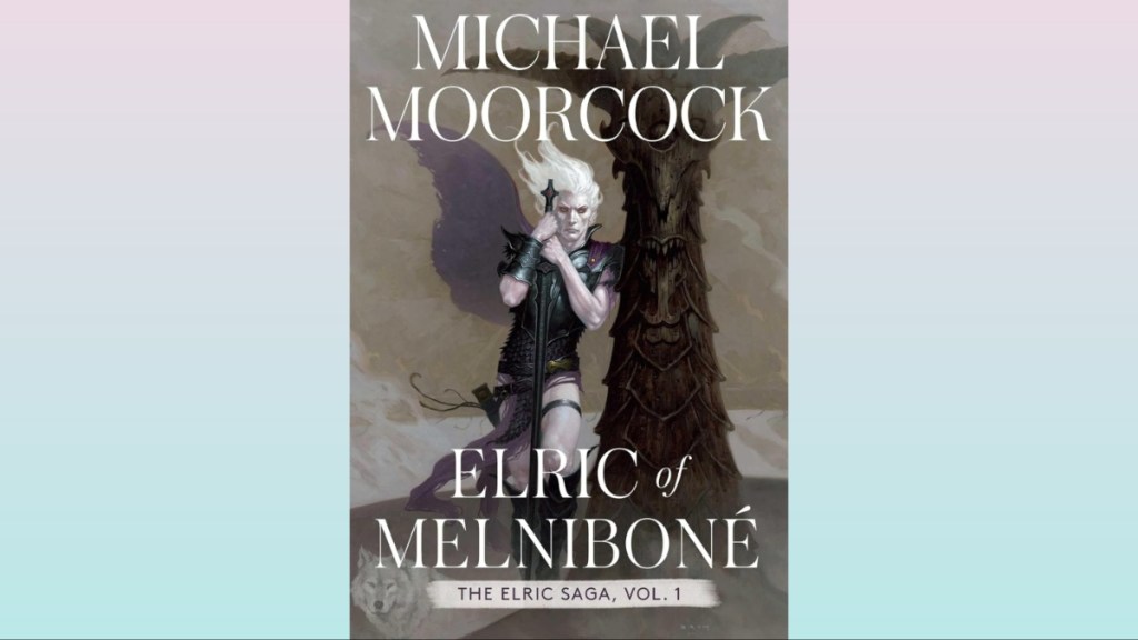 Elric of Melniboné (by Michael Moorcock) book cover