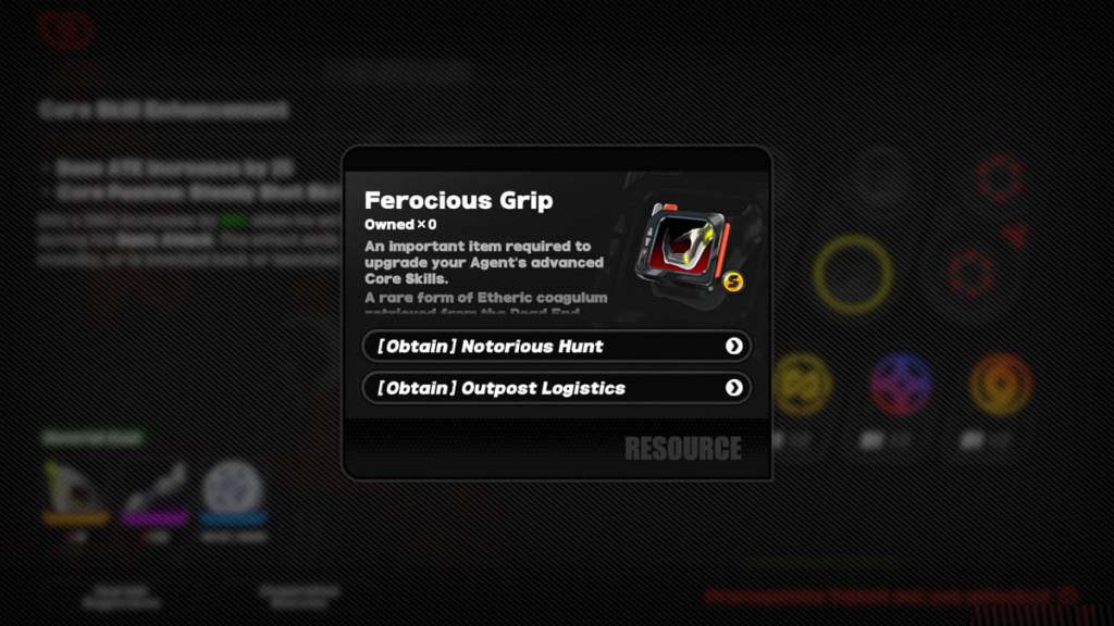 Farm Ferocious Grip to level up Trigger's Core Skills.