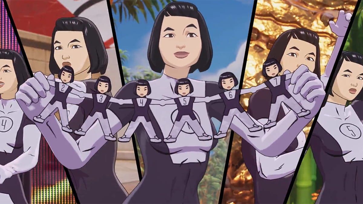 Promotional image of Dupli-Kate outfit in Fortnite