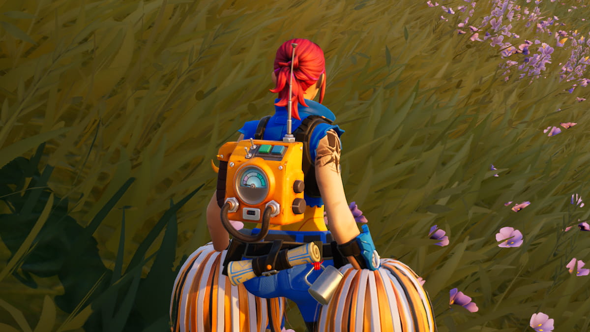 Fortnite sensor backpack for scanning energy signatures