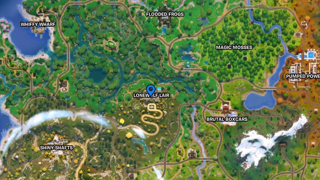 Fortnite second Lonewolf Lair walkie-talkie map location