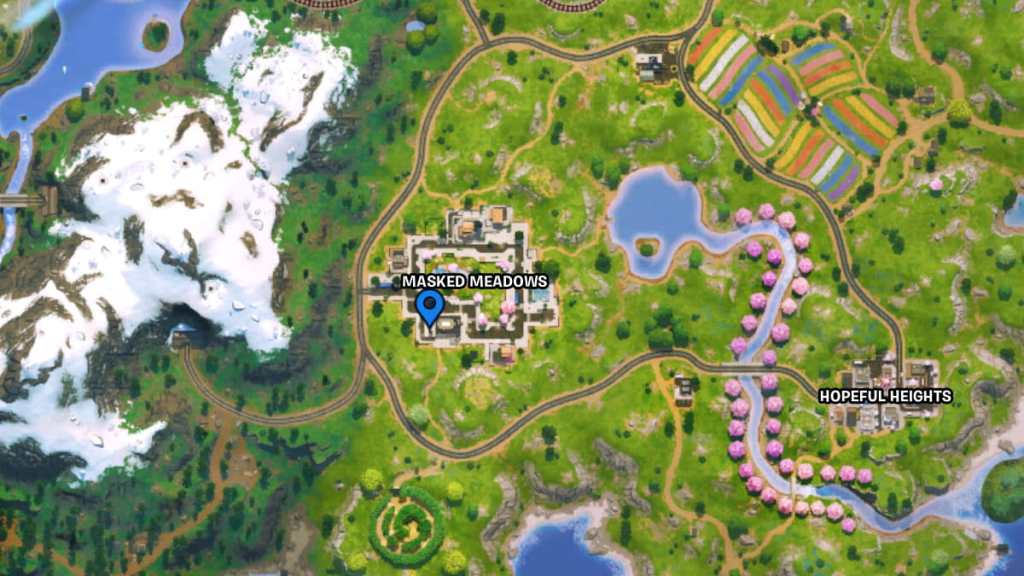 Fortnite first Masked Meadows walkie-talkie map location