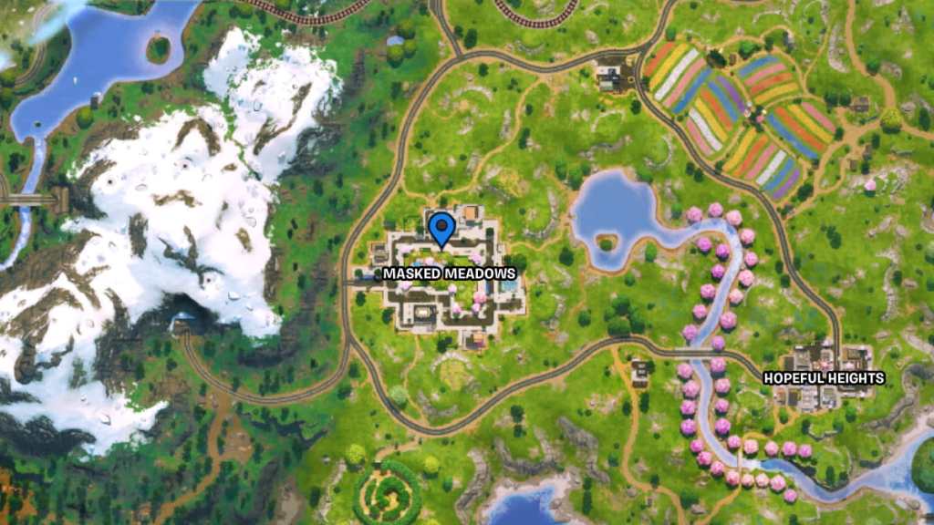 Fortnite second Masked Meadows walkie-talkie map location