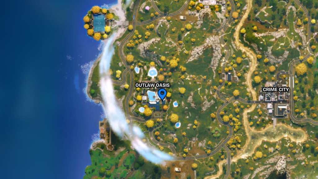 Fortnite Outlaw Oasis walkie-talkie map location