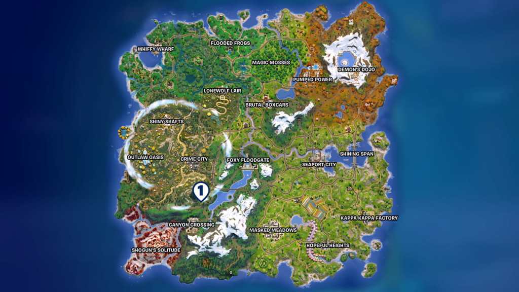 Fortnite sensor backpack map location