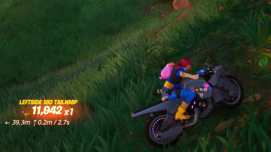 Fortnite motorcycle trick points