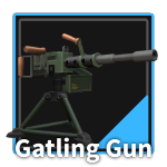 Gatling Gun Tower from the Tower Defense Simulator Roblox experience