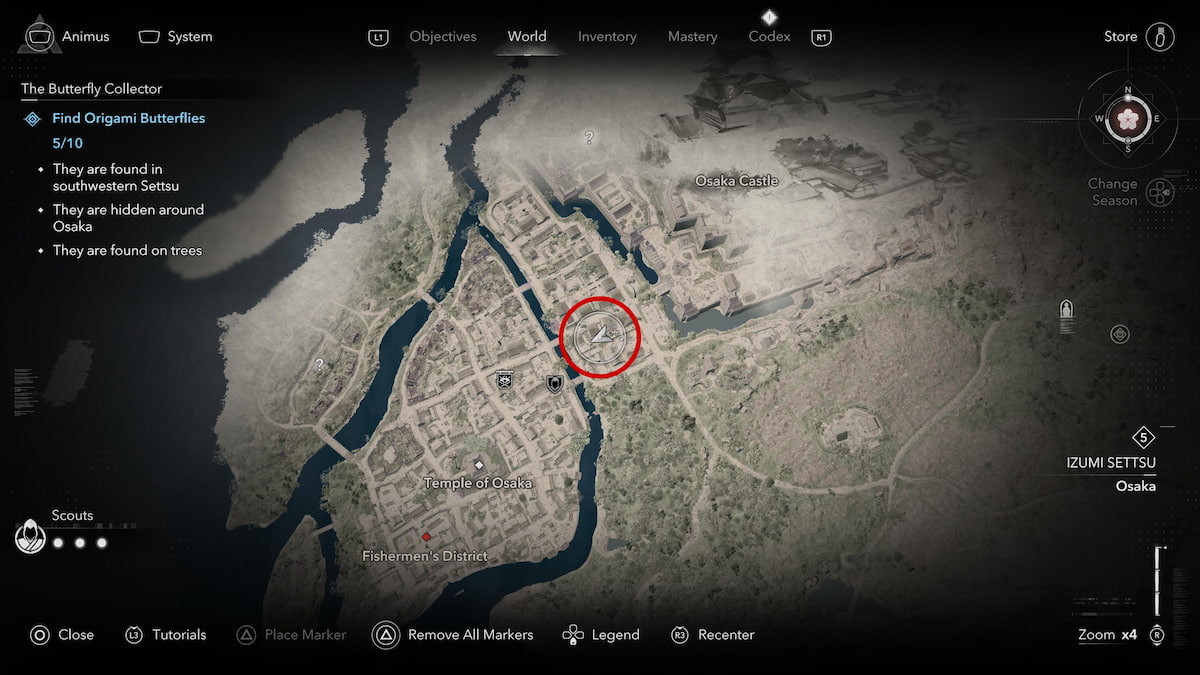 Green Butterfly Osaka map location