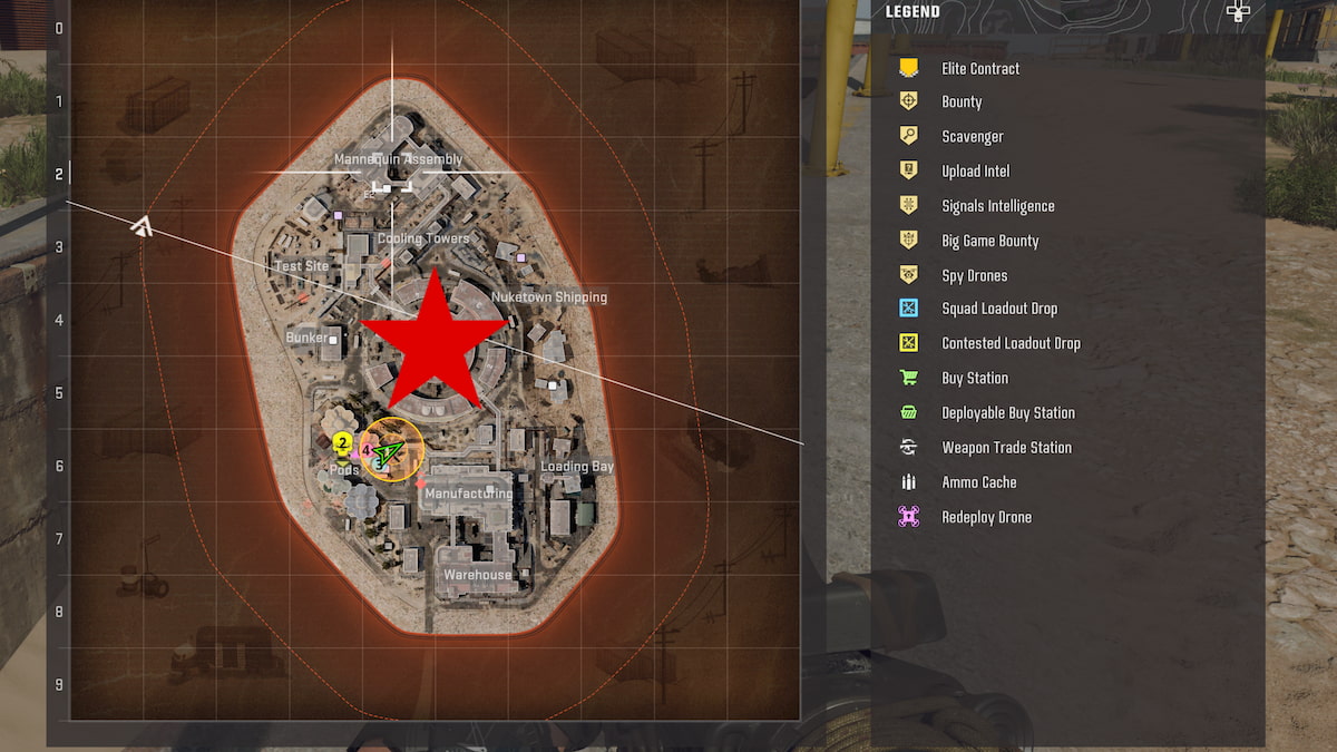 Reactor location in Area 99