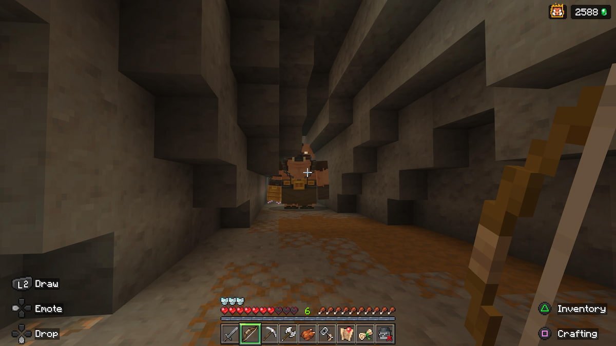 Piglin Brute in Mine cave