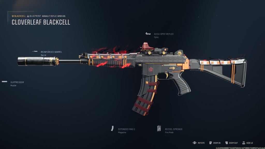 Cloverleaf Blackcell weapon blueprint