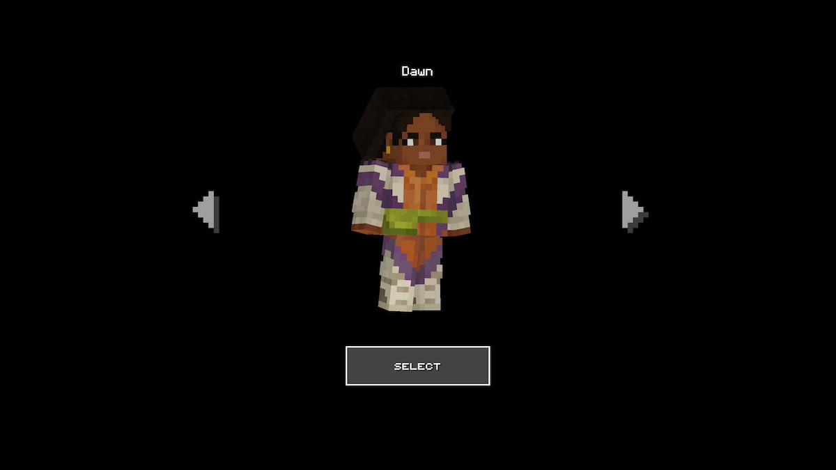 Dawn skin in A Minecraft Movie DLC